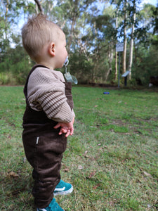 Brown Corduroy Overalls