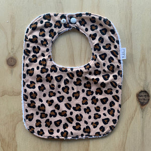 Leopard Brown Dinner Bib