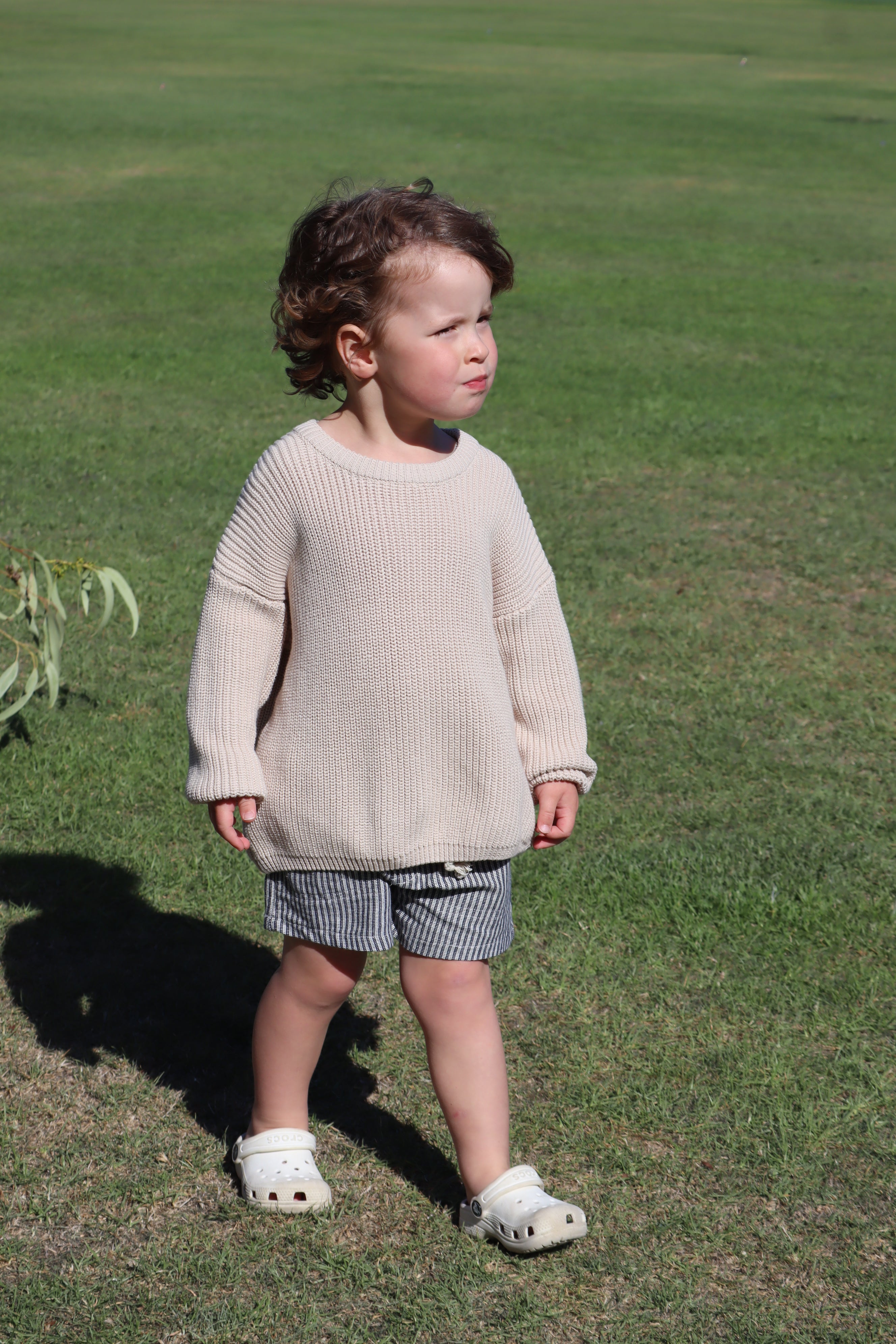 Cream Oversized Knit