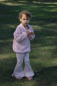 Pink Stripe Flares
