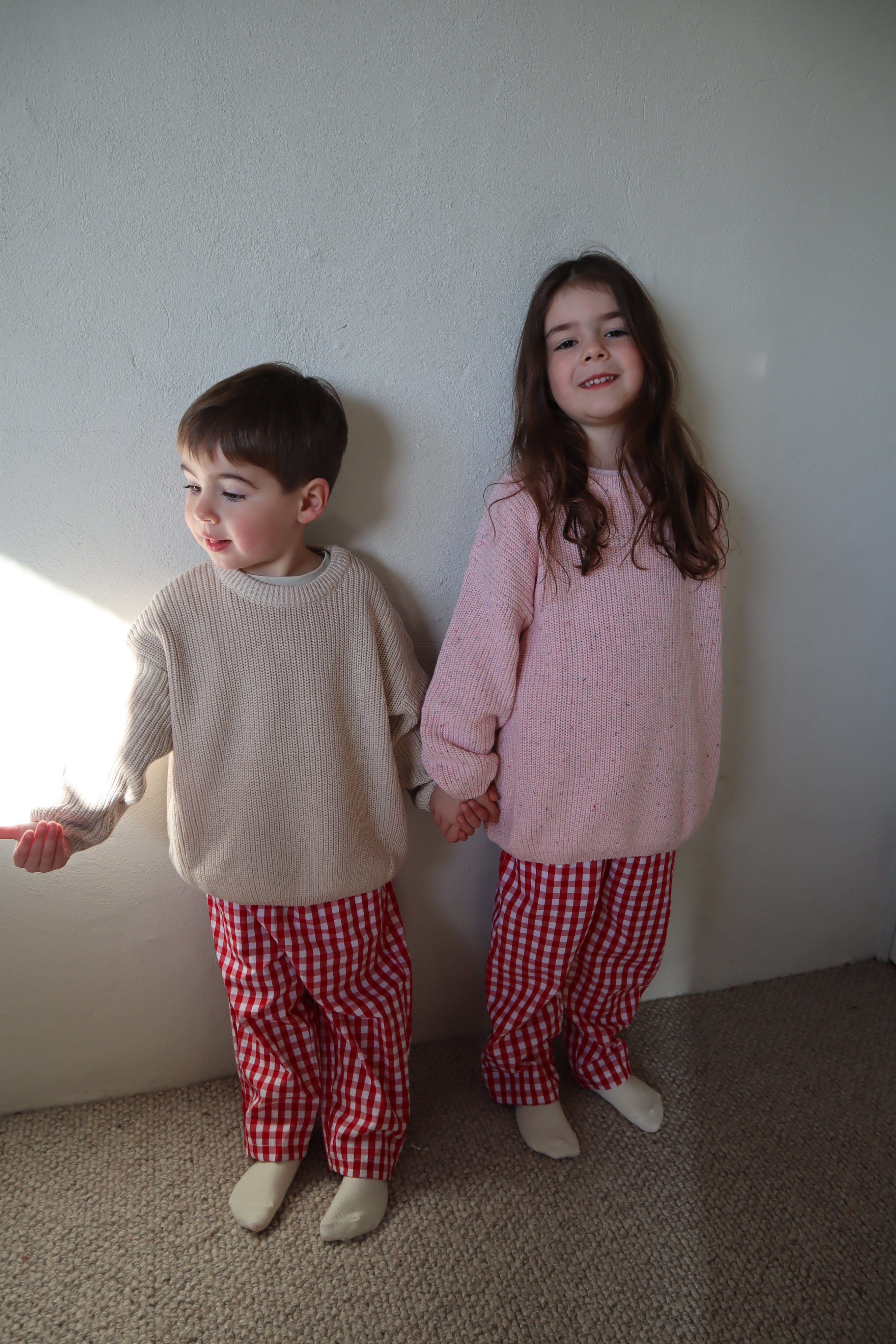 Red Gingham Pants