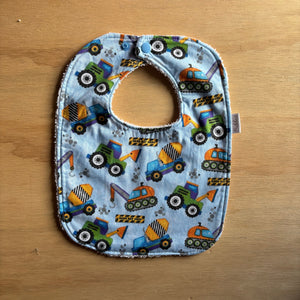 Light Blue Constructions Dinner Bib