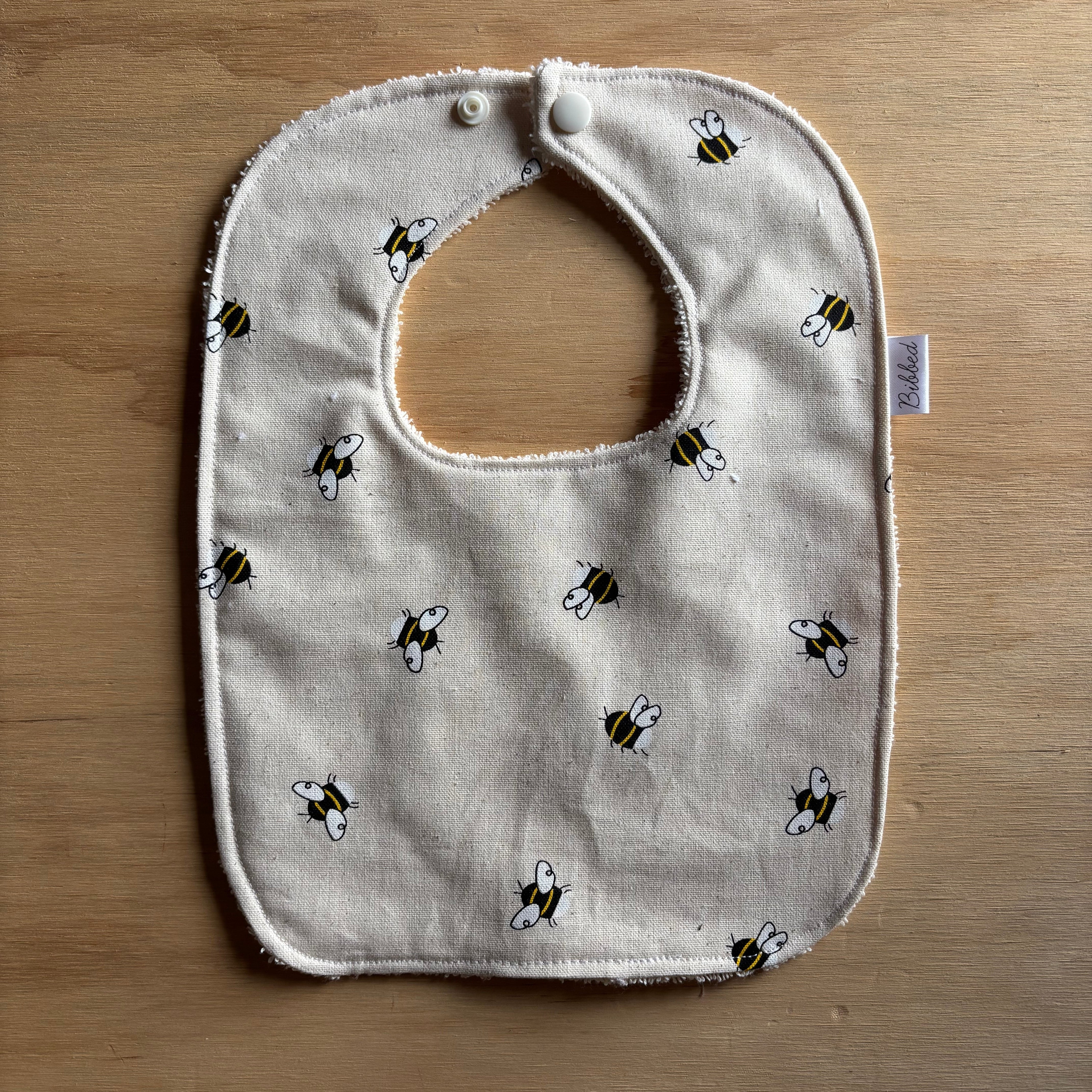 Cream Bees Dinner Bib