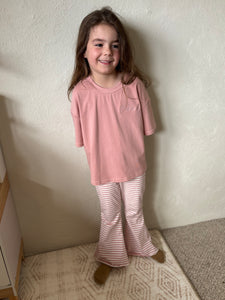 Pink Stripe Flares