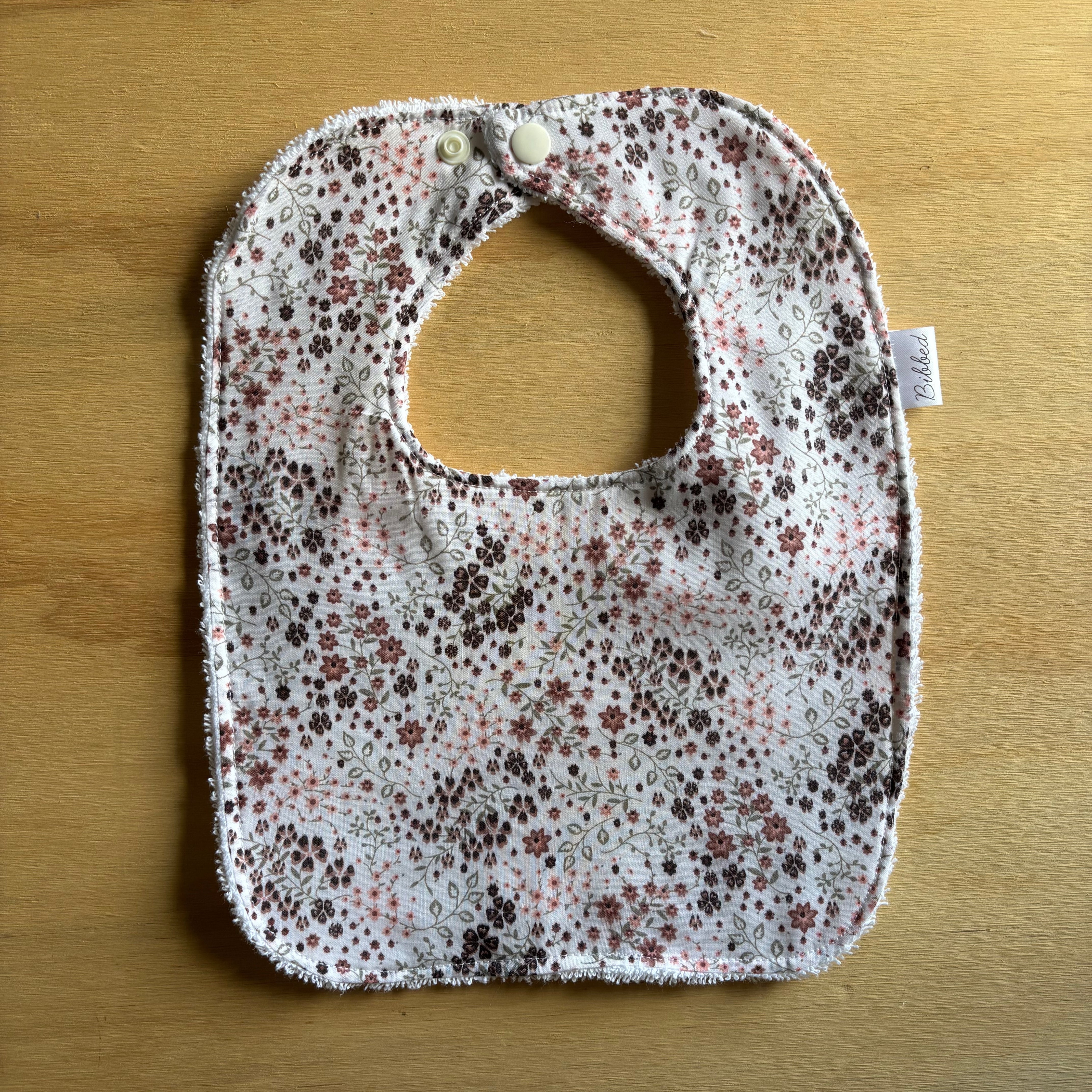 Purple and Pink Floral Dinner Bib