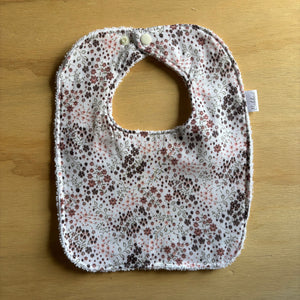 Purple and Pink Floral Dinner Bib