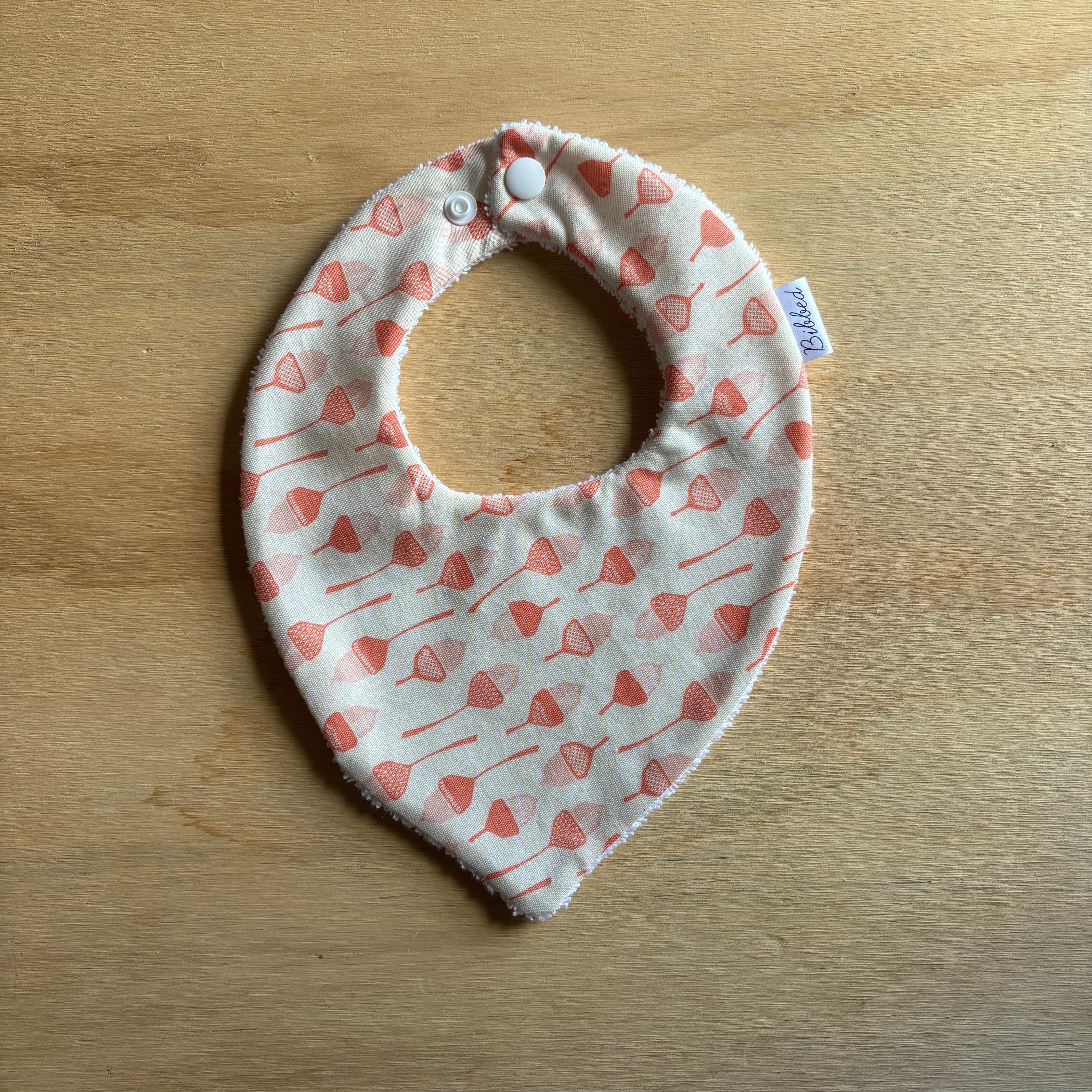 Pink Acorns Dribble Bib