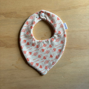 Pink Acorns Dribble Bib