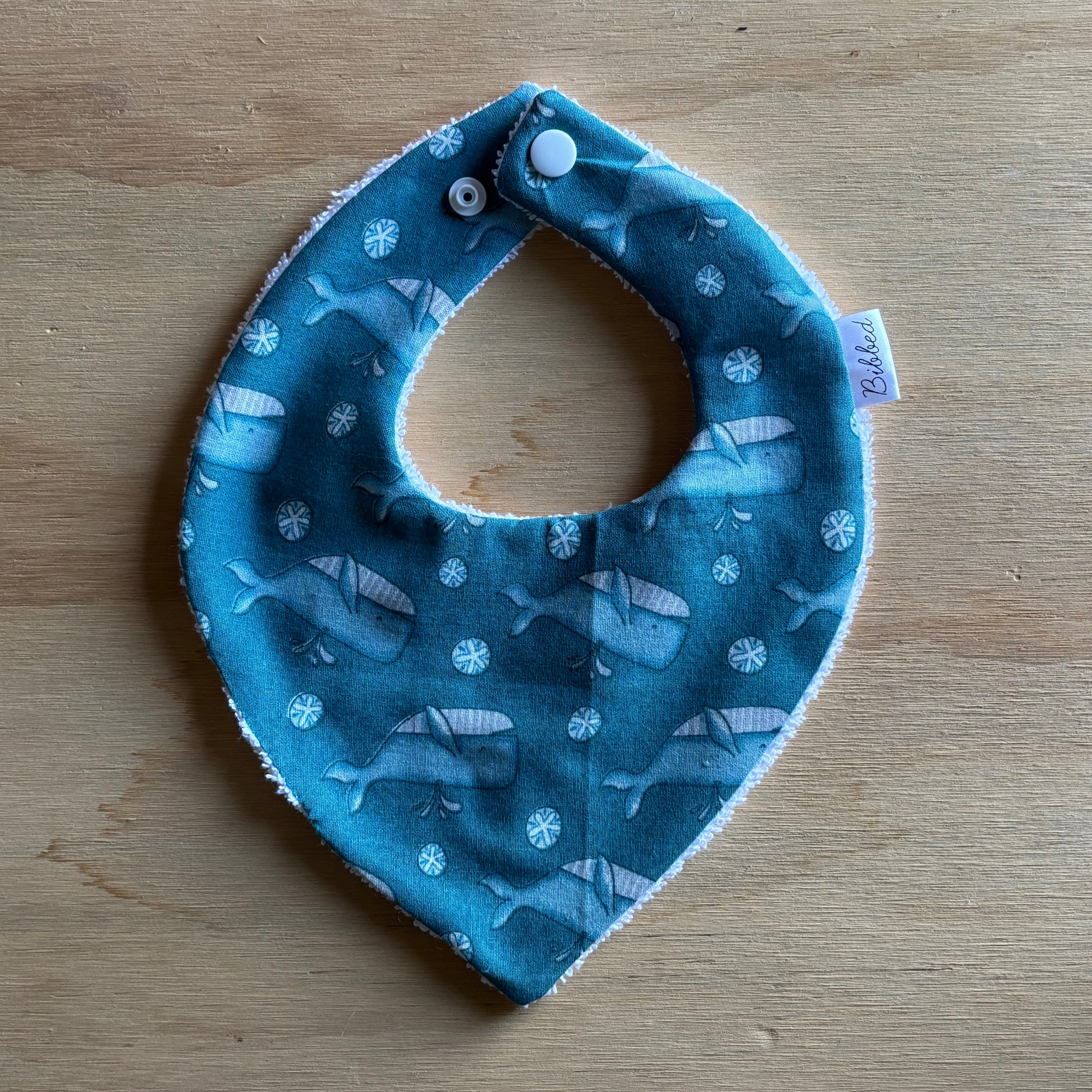 Upside Down Whale Dribble Bib