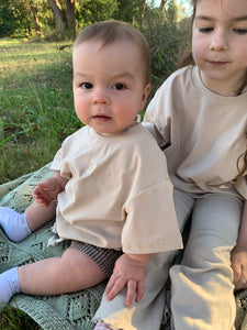 Beige Oversized T-Shirts