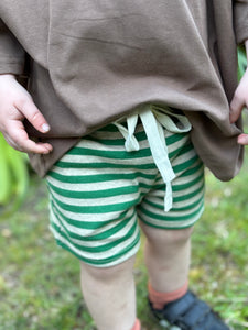 Green Stripe Shorts