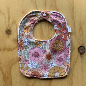 Retro Flowers Dinner Bib