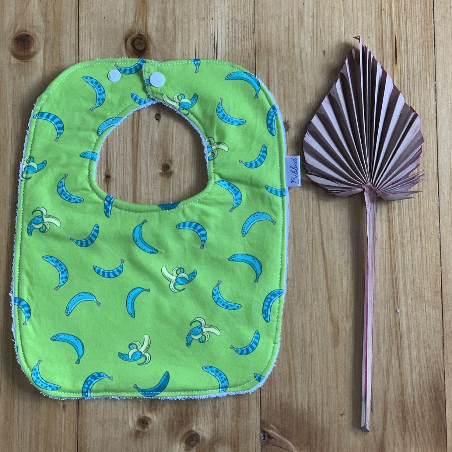 Bananas Green Dinner Bib