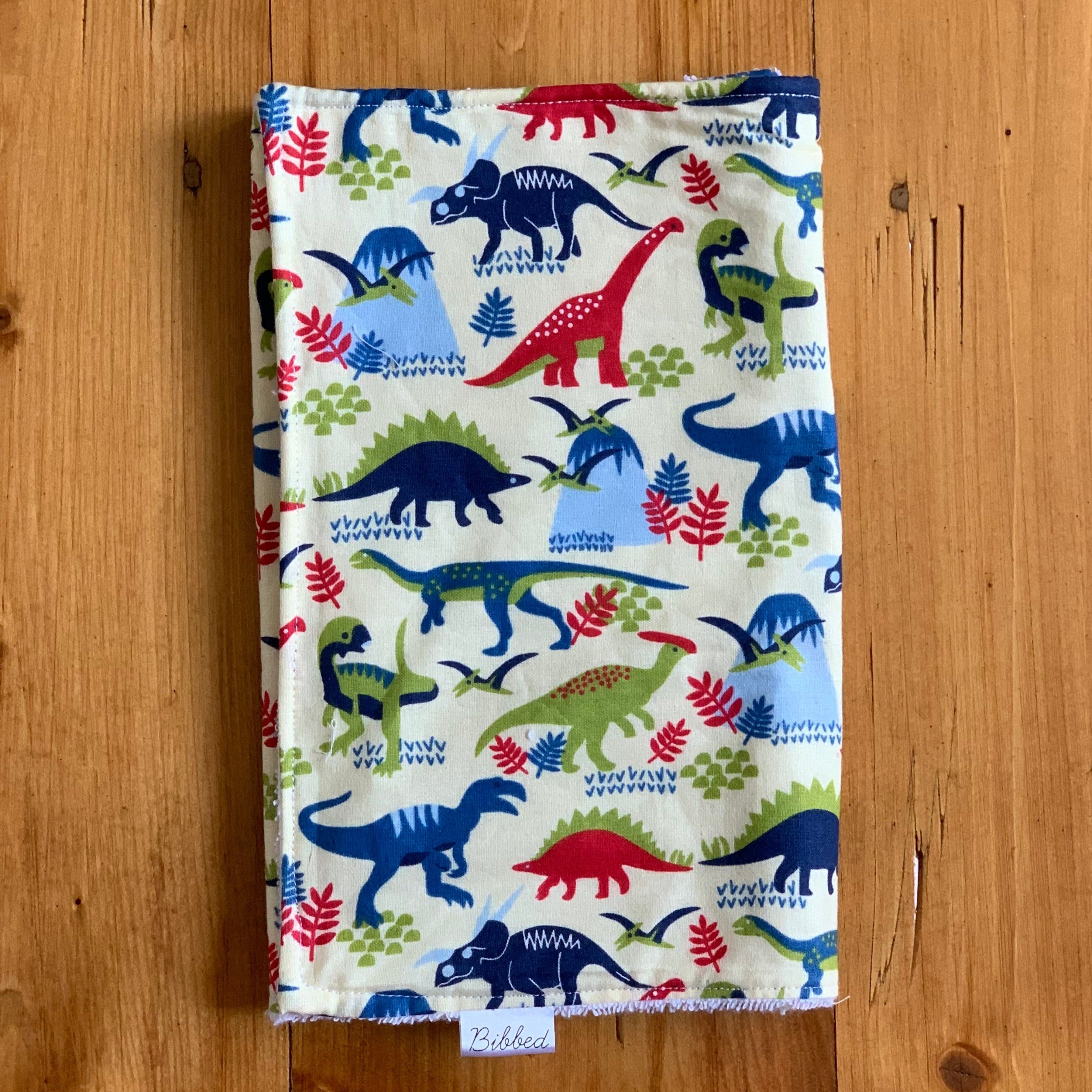 Multicoloured Dinosaurs Burp Cloth