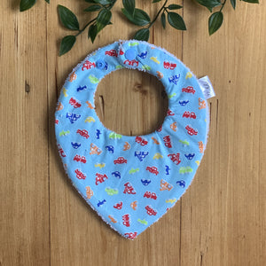 Cars Blue Dribble Bib