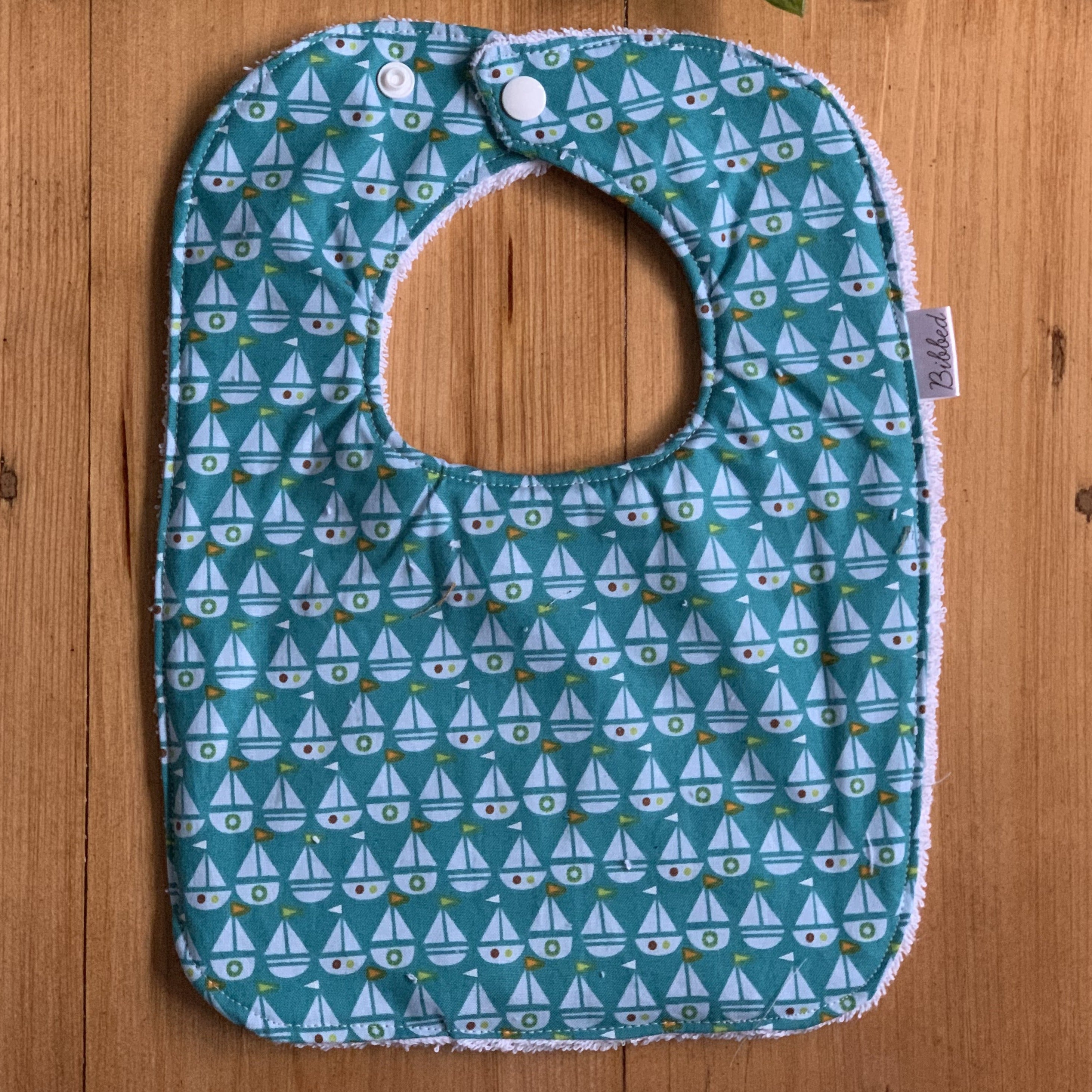 Nautical Teal Dinner Bib