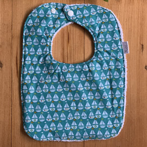 Nautical Teal Dinner Bib