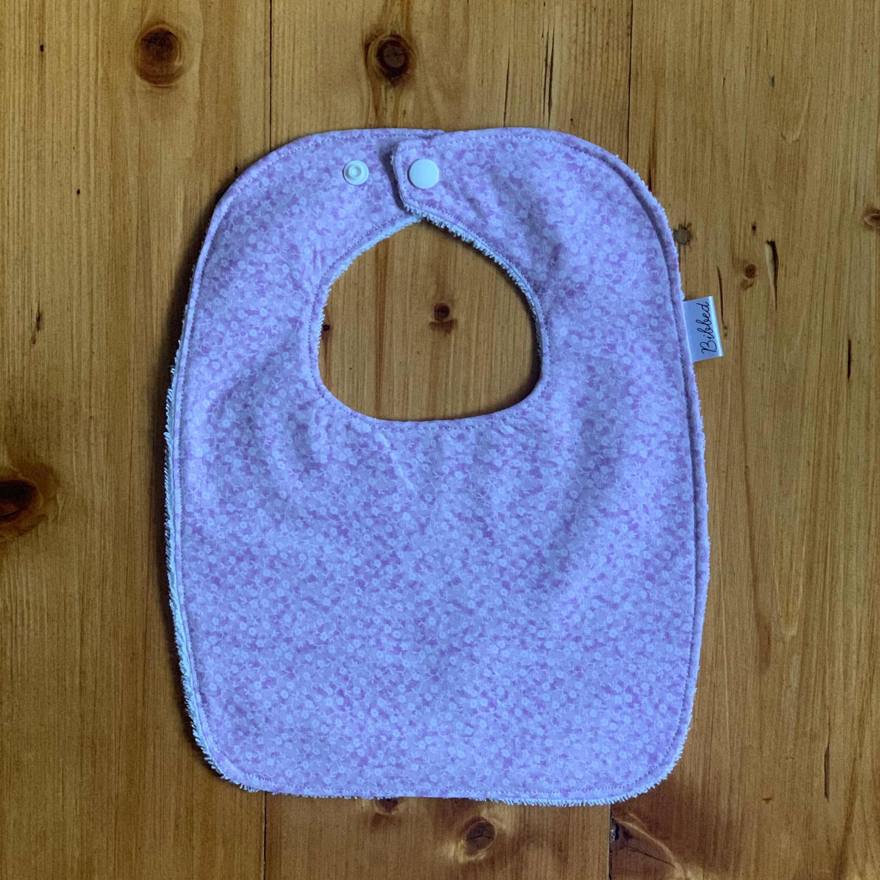 Purple Floral Dinner Bib