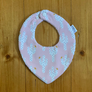 Pink Cactus Dribble Bib