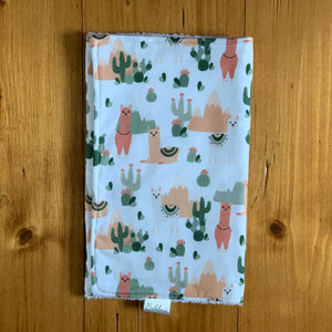 Llamas Burp Cloth