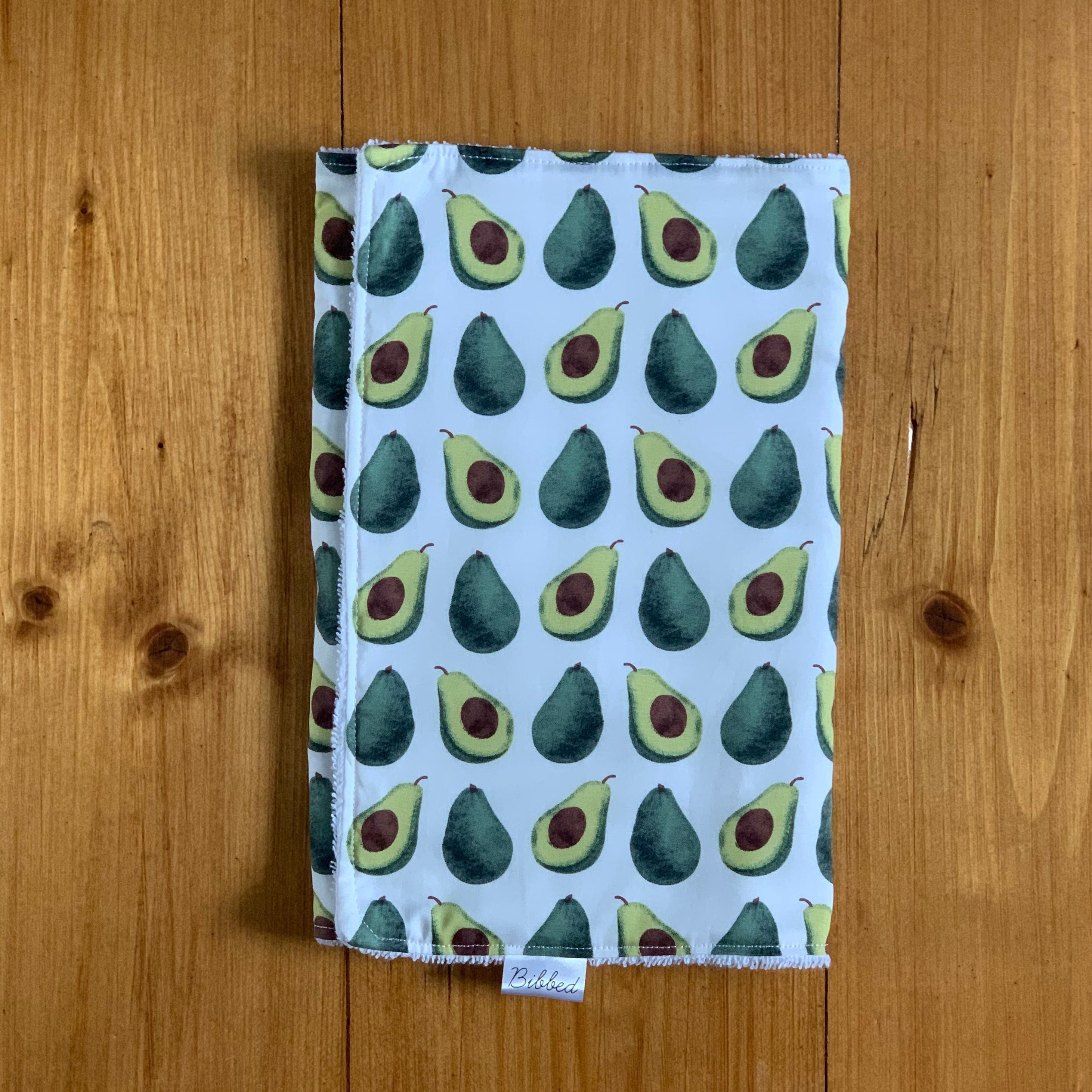 Avocado Burp Cloth